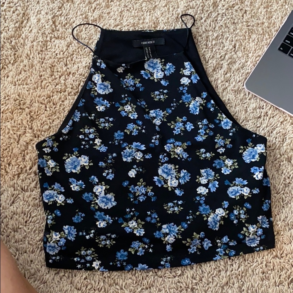 high neck crop top